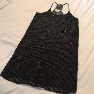 Julie Brown sequin front shift dress